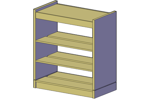 CrossRoads Double Face Starter Unit Library Shelving 20x37 - KI CRFD4220S  CrossRoads Double Face Starter Unit Library Shelving 20x37 - KI CRFD4220S