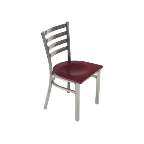 Café Chair with 17.25" Seat Height - AmTab CafeChair - Standard Back with Metallic Gloss Clear Coat Café Chair with 17.25" Seat Height - AmTab CafeChair - Standard Back with Metallic Gloss Clear Coat