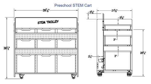 Preschool STEM Cart - Whitney Brothers WB0152
