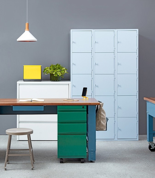 Montisa D218 Dizzy Storage Cabinet with Two Doors 18"W x 21"D x 75"H