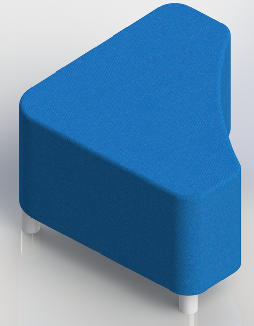 Scholar Craft 116x Access Series Triangle Ottoman Soft Seating 28 W x 28 L x 18 