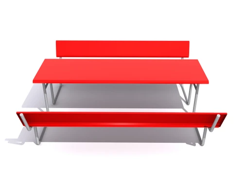 SportsPlay Rectangular Picnic Table with Back