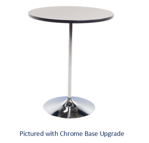 Round Cafe Table with Aluminum Base - AmTab CTR
**Chrome Base Sold Separately**