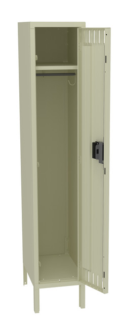 Tennsco STS-121860-1 Assembled Steel Single Tier Locker with Legs 12 x 18 x 66