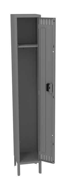 Tennsco STS-121272-1 Assembled Steel Single Tier Locker with Legs 12 x 12 x 78  Tennsco STS-121272-1 Assembled Steel Single Tier Locker with Legs 12 x 12 x 78
