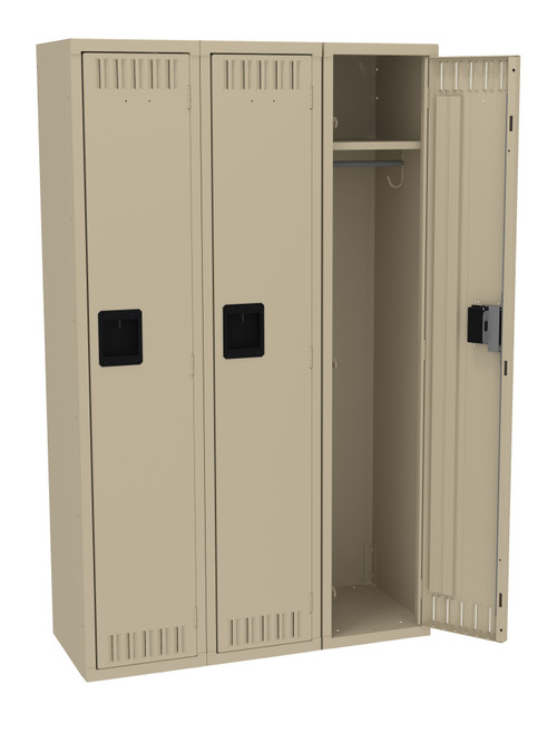 Tennsco STS-121560-C Assembled Steel Single Tier 3 Wide Locker without Legs 36 x 15 x 60