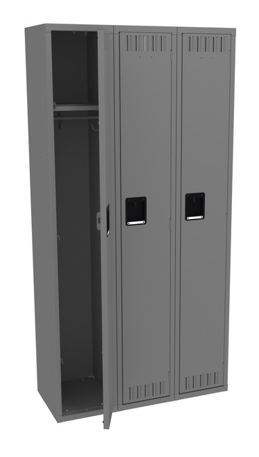 Tennsco STS-121572-C Assembled Steel Single Tier 3 Wide Locker without Legs 36 x 15 x 72