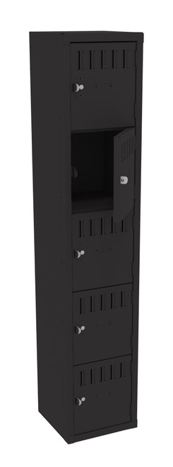 Tennsco BS5-121212-A Assembled Steel 5 Tier Box Lockers without Legs 12 x 12 x 60