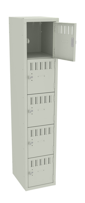 Tennsco BS5-121512-A Assembled Steel 5 Tier Box Lockers without Legs 12 x 15 x 60
