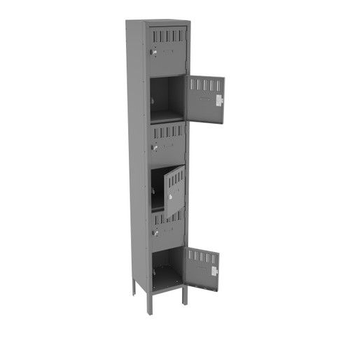 Tennsco BS6-121212-1 Assembled Steel 6 Tier Box Lockers with Legs 12 x 12 x 78 Tennsco BS6-121212-1 Assembled Steel 6 Tier Box Lockers with Legs 12 x 12 x 78