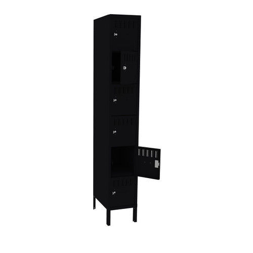 Tennsco BS6-121812-1 Assembled Steel 6 Tier Box Lockers with Legs 12 x 18 x 78 Tennsco BS6-121812-1 Assembled Steel 6 Tier Box Lockers with Legs 12 x 18 x 78