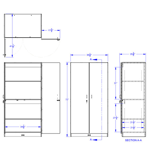 Rainbow Accents Storage Cabinet - Jonti-Craft 5950JCWW Rainbow Accents Storage Cabinet - Jonti-Craft 5950JCWW