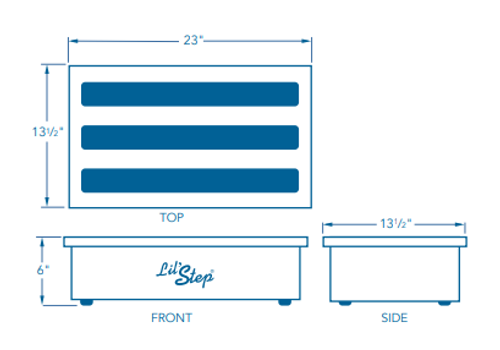 Lil’ Step Booster Child Height Booster Stool - Ozark River AC-01-STP