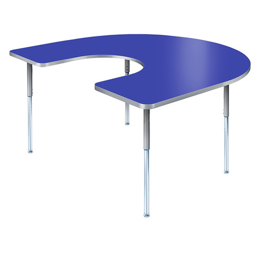 Modern Classic Horseshoe Shaped Activity Table with Adjustable Height - Allied USA CLS666H