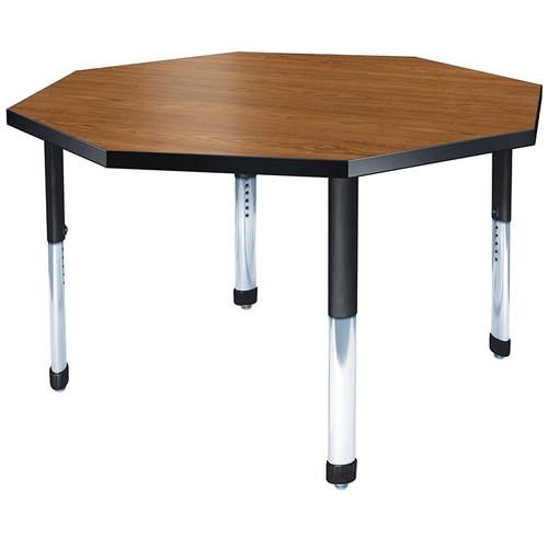 Aero Octagon Shaped Activity Table with Adjustable Height - Allied USA ARO48OT