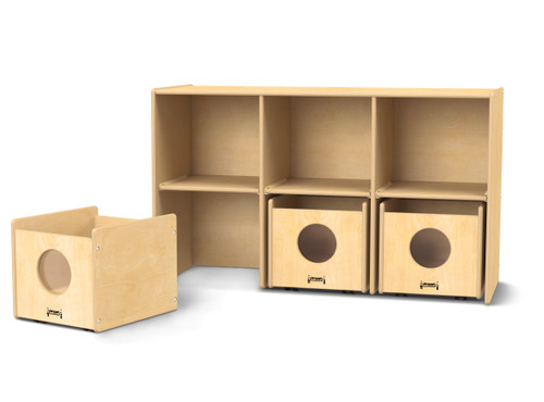 See-N-Wheel Shelf with Bins - Jonti-Craft 3925JC