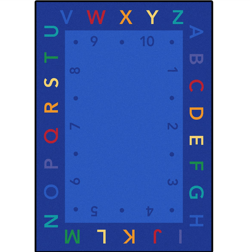 Joy Carpets 2048-C Lively Letters Rug 5' 4" x 7' 8"