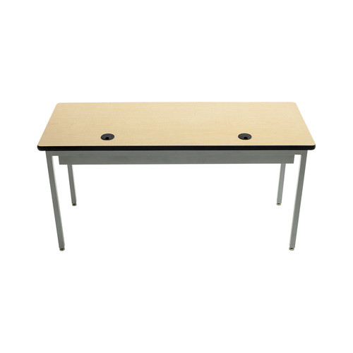 All Welded Computer and Technology Table with Grommet Hole Wire Management - AmTab