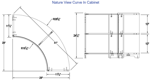 Nature View Curve In Cabinet - Whitney Brothers WB0437 Nature View Curve In Cabinet - Whitney Brothers WB0437