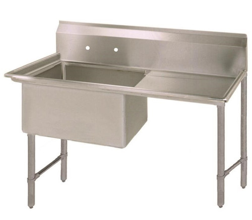 One Compartment Sink with Drainboard - BK Resources BKS6-1-1620-14-18 One Compartment Sink with Drainboard - BK Resources BKS6-1-1620-14-18