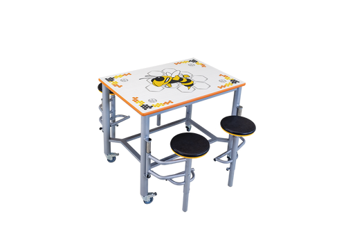 AmTab Collaboration Mobile Stool Table AmTab Collaboration Mobile Stool Table