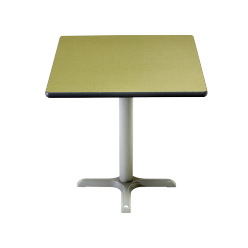 Square Cast Iron Café Table with Pedestal Base - AmTab PT Series Square Cast Iron Café Table with Pedestal Base - AmTab PT Series