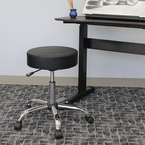 Environmental of Medical Stool with Polished Chrome Base - Office Source 343FPABK
**Props Not Included**