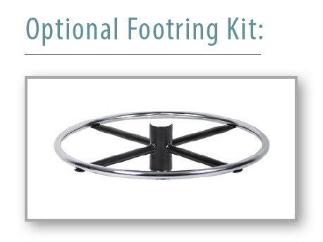 **Optional** Footring Kit - Office Source
**Sold Separately**