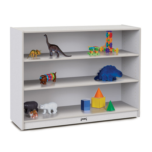 Rainbow Accents Super-Sized Adjustable Mobile Straight-Shelf - Jonti-Craft 26932JCWW