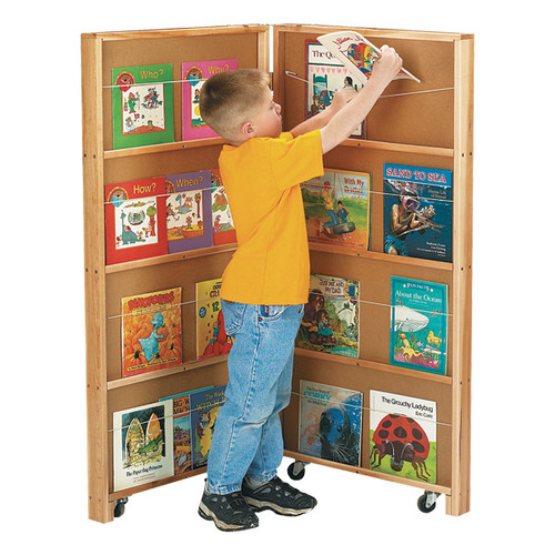 2 Section Mobile Library Bookcase - Jonti-Craft 2671JC