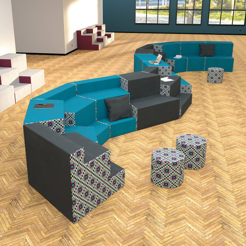 Elevate Steps Tiered Soft Seating Straight Seat - MooreCo TS1002