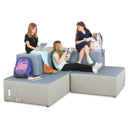 Lifestyle of Elevate Steps Tiered Soft Seating 2-Tier Inside Corner Seat Seat - MooreCo TS1007
**Props Not Included / Electrical Sold Separately**
