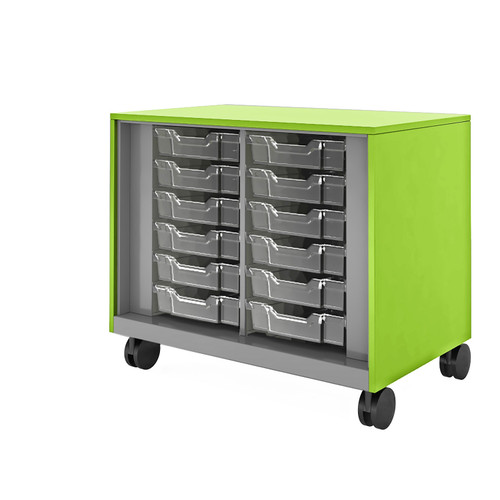 Allied USA Mobile Metal Storage with Totes Allied USA Mobile Metal Storage with Totes