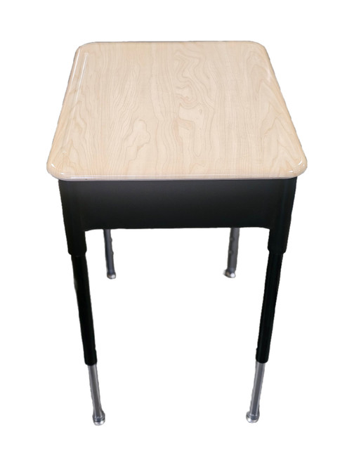 Columbia DK-CAP-RECT-1824-AM Capella Open Front Desk with Plastic Book Box