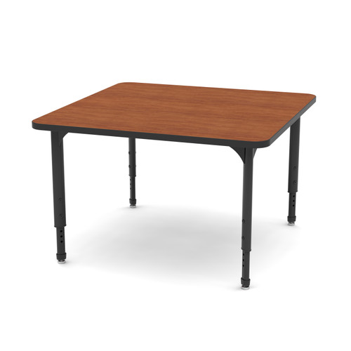 Apex Square Adjustable Height Student Table with Light Duty Melamine Top - Marco Apex Square Adjustable Height Student Table with Light Duty Melamine Top - Marco