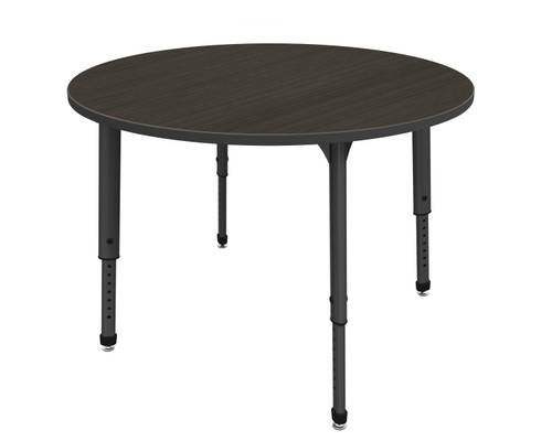 Apex Round Adjustable Height Student Table with Light Duty Melamine Top - Marco Apex Round Adjustable Height Student Table with Light Duty Melamine Top - Marco