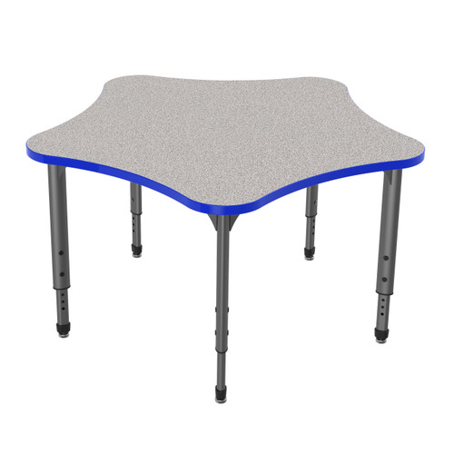 Apex 5 Star Adjustable Height Student Table with Light Duty Melamine Top - Marco