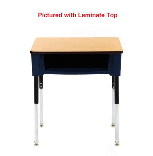 Scholar Craft SC3200PCSP Ovation Adjustable Height Open Front Student Desk with Solid Plastic Top 18 W x 24 L