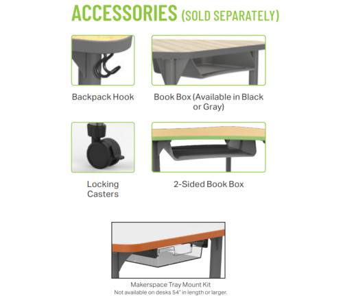 Premier Series Student Desk Accessories Premier Series Student Desk Accessories