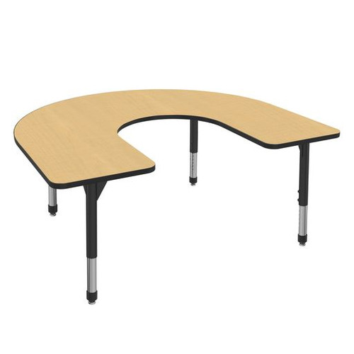 Tuf Top™ Height Adjustable Horseshoe Table