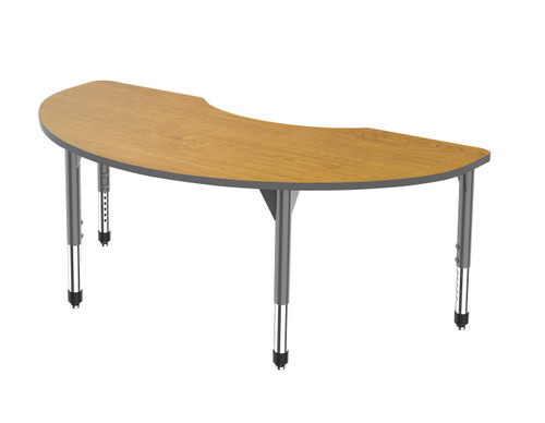 Premier Kidney Adjustable Height Table with Light Duty Melamine Top - Marco Premier Kidney Adjustable Height Table with Light Duty Melamine Top - Marco