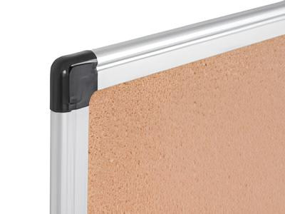 Maya Series Aluminum Frame Cork Board - MasterVision CA051170 **Corner View**
