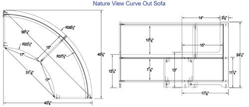 Nature View Curve Out Sofa - Whitney Brothers WB0506