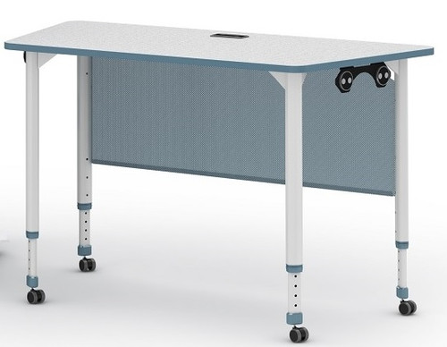 Paragon AND-CF-PDTD4824 A&D® Crossfit Teacher Desk Adjustable Height with Ganging Magnets