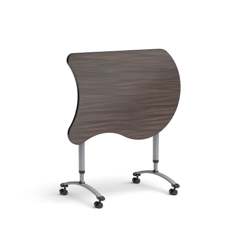 A&D Crossfit KOI Shape Flip Top Student Desk with Adjustable Height - Paragon CFFA2436K A&D Crossfit KOI Shape Flip Top Student Desk with Adjustable Height - Paragon CFFA2436K