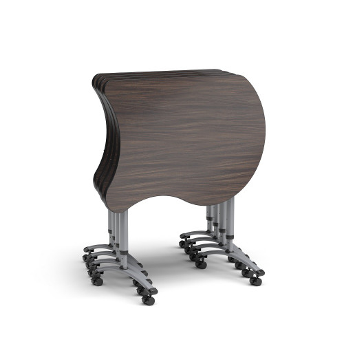 A&D Crossfit KOI Shape Flip Top Student Desk with Adjustable Height - Paragon CFFA2436K A&D Crossfit KOI Shape Flip Top Student Desk with Adjustable Height - Paragon CFFA2436K