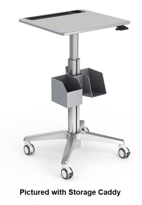 A&D Crossfit Motion Sit-to-Stand Rectangle Adjustable Height Desk with Cup Holder - Paragon CFMOTION2224R-CUP-3660