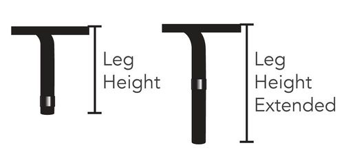 Adjustable Height Legs - Scholar Craft