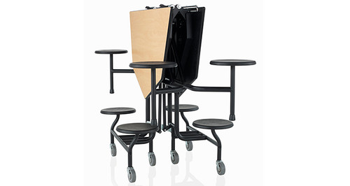 KI ECTOC290508PY CafeWay Octagonal Cafeteria Table with 8 Stools KI ECTOC290508PY CafeWay Octagonal Cafeteria Table with 8 Stools