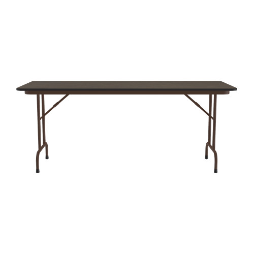 Deluxe High Pressure Laminate Rectangle Fixed Height Folding Table with Solid Plywood Core - Correll Deluxe High Pressure Laminate Rectangle Fixed Height Folding Table with Solid Plywood Core - Correll